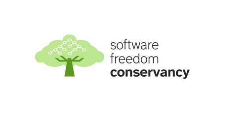 The Software Freedom Conservancy logo: a vector image of a physical tree with a data structure tree inside of it.